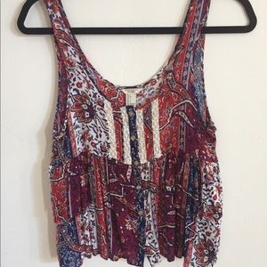 Colorful design flowy tank!